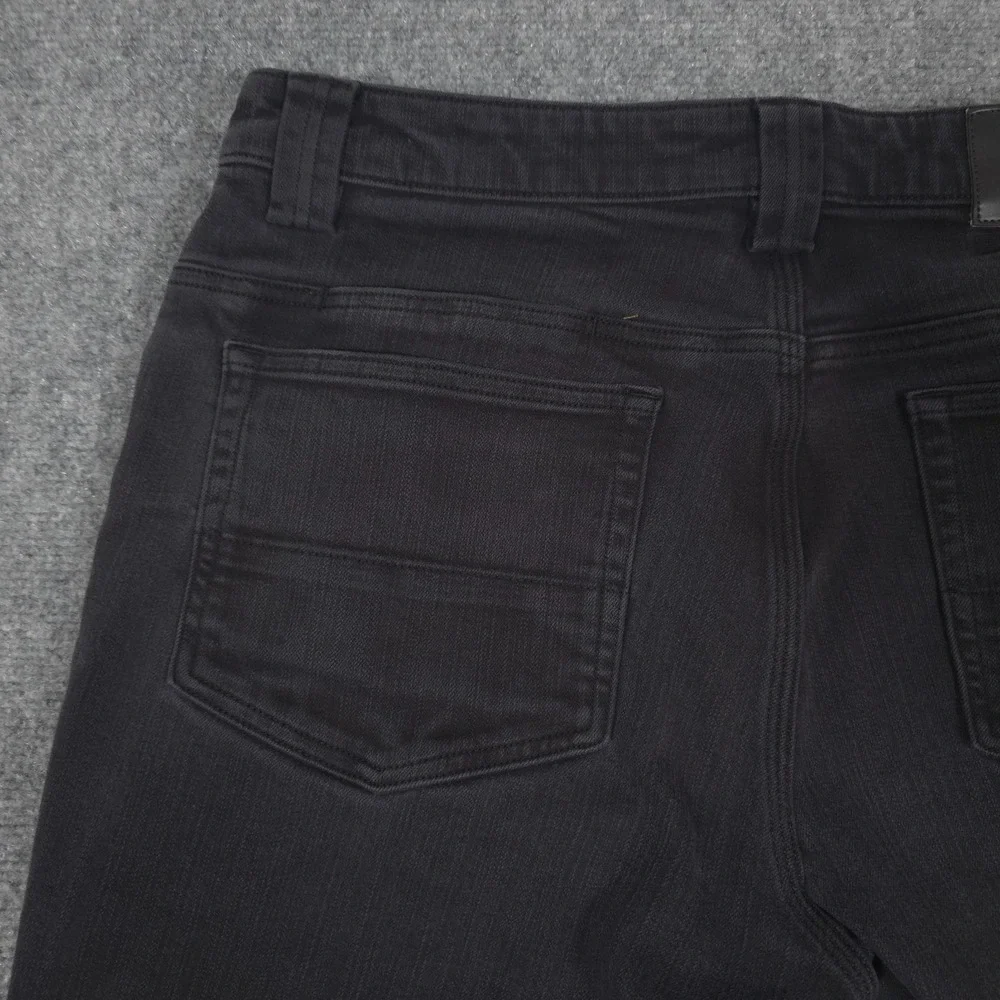Duluth Trading Ballroom Double Flex Jeans Mens 34x29* Black Relaxed Fit READ
